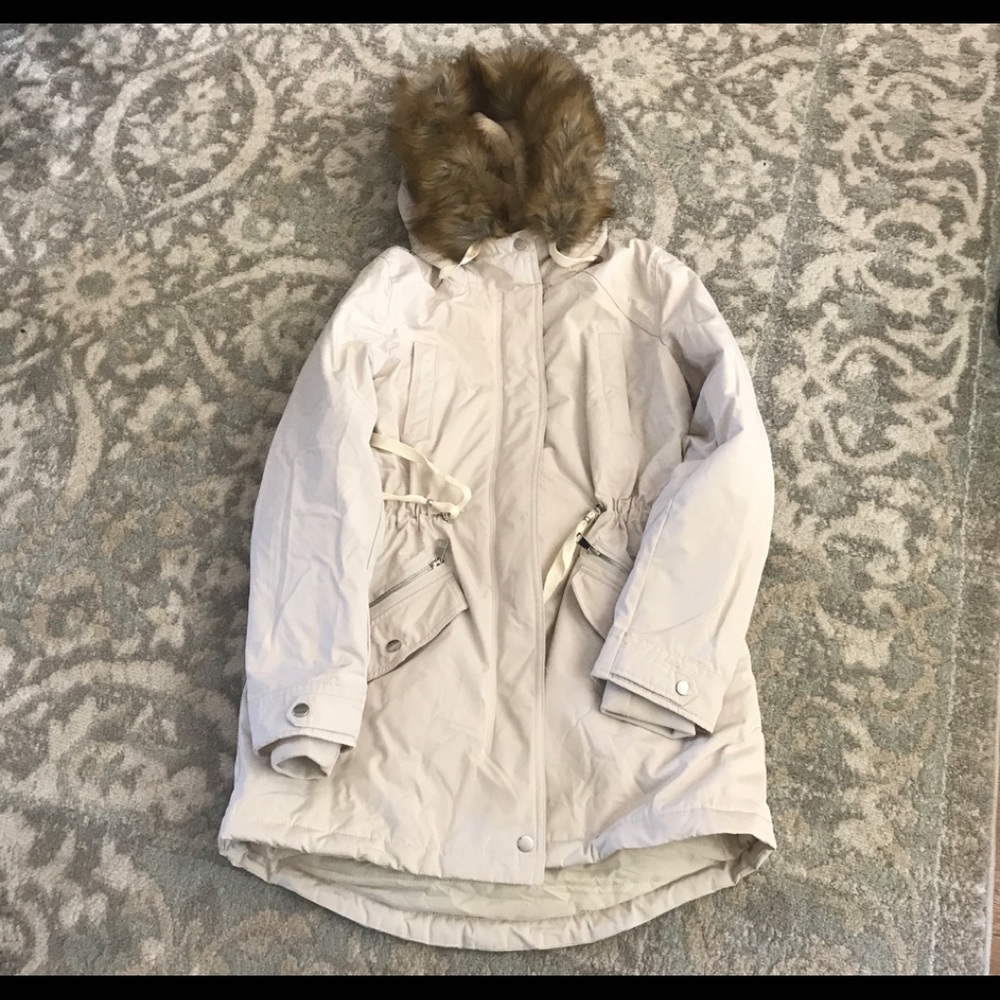 Royal Matrix Winter Parka Coat, fleece lined and trimmed hood, Sz8, NWT